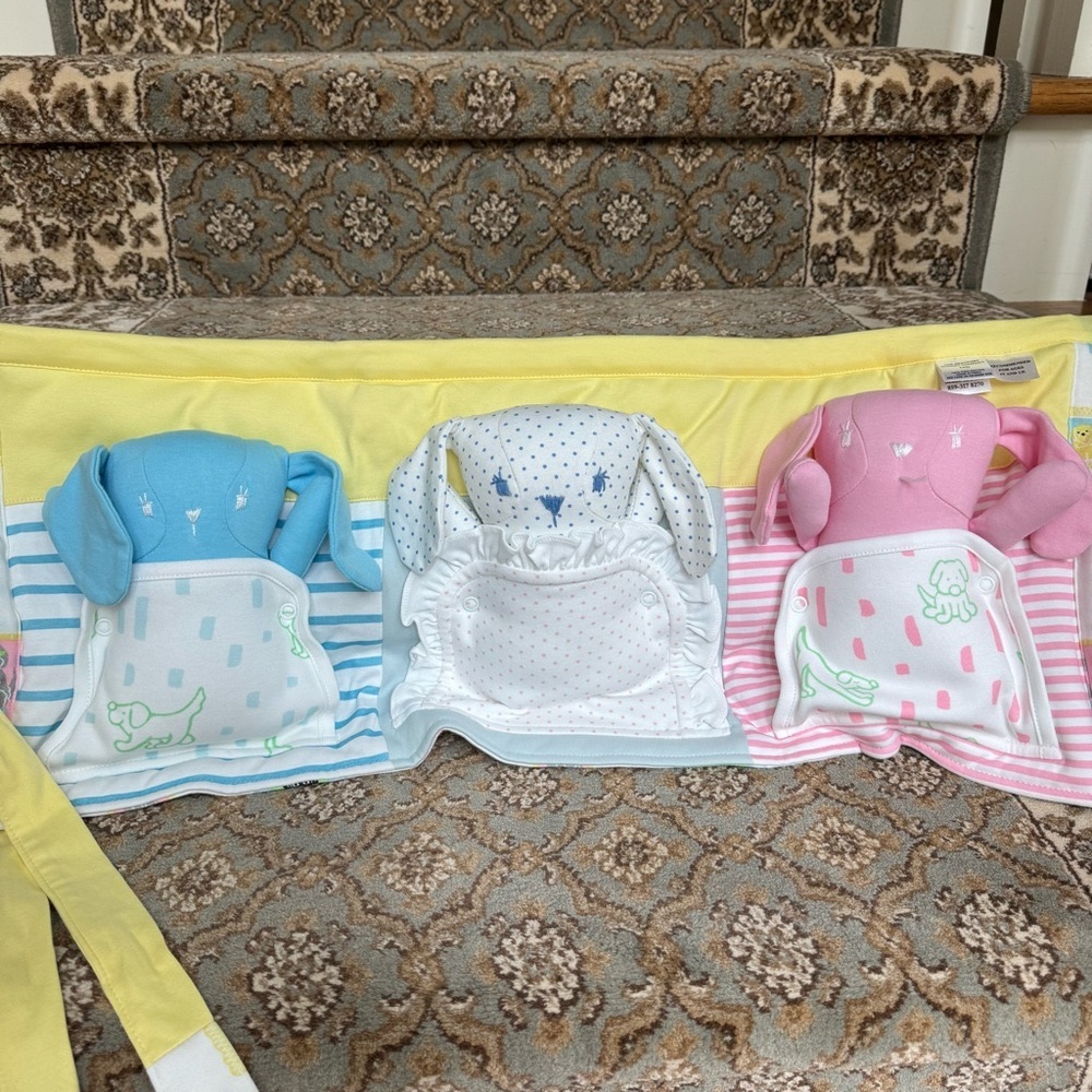 The Beaufort Bonnet Company Stuffed Bunny Fabric Roll Case